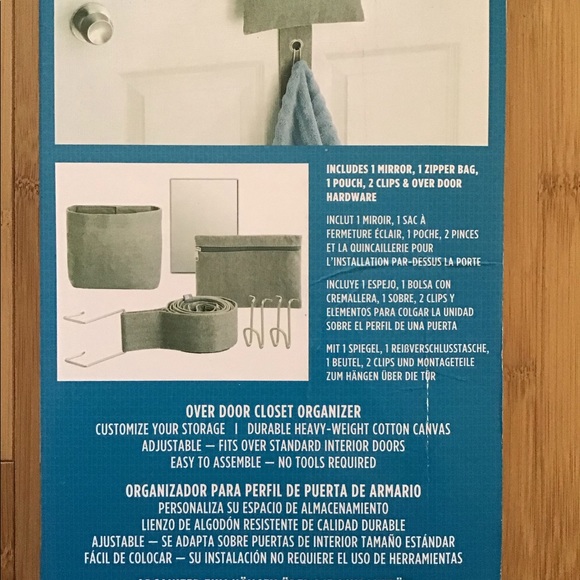 NEW Over Door Adjustable Closet Storage Organizer| Bathroom Closet - Picture 8 of 16